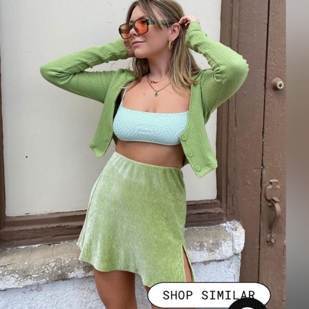 princess polly green skirt